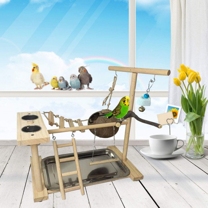 Parrot Cocunut Ladder Playground L36.5cm*W25.5cm*H43.5cm