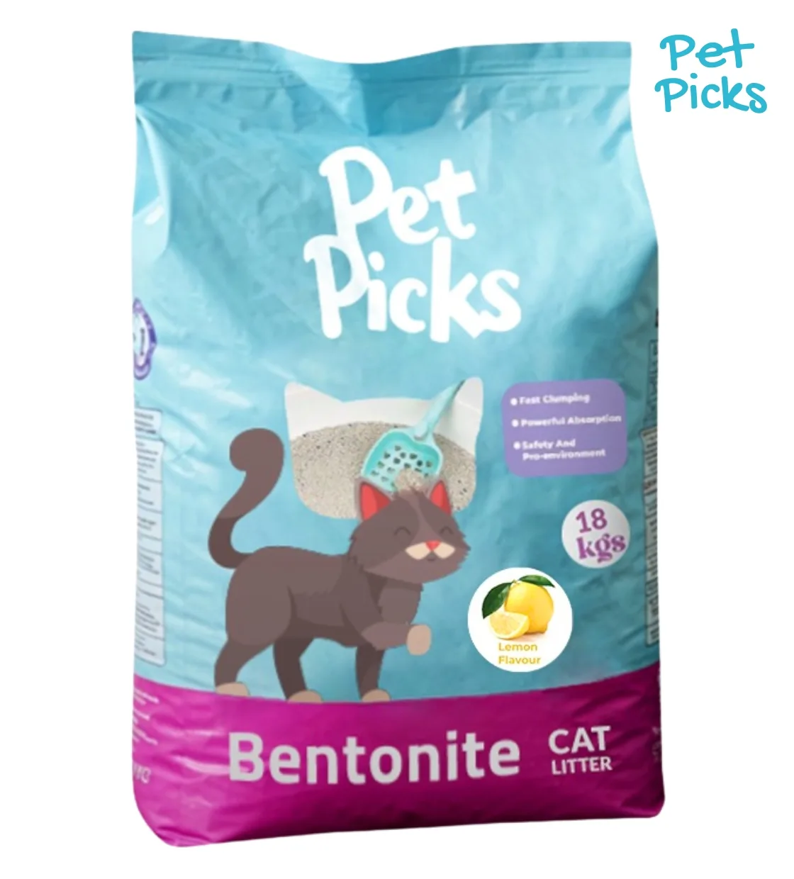 Pet Picks Cat Litter Lemon 18 Kg