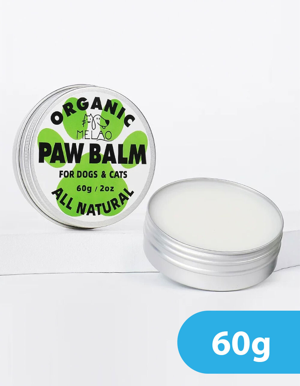 Organic Paw Balm for Dogs & Cats, 60gm