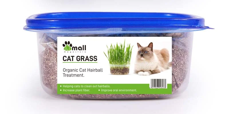 Cat Grass Organic Cat Hairball Treatment