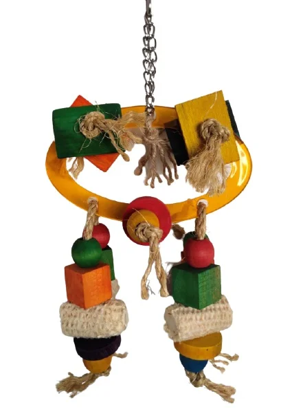 Colored Wooden Bird Toys