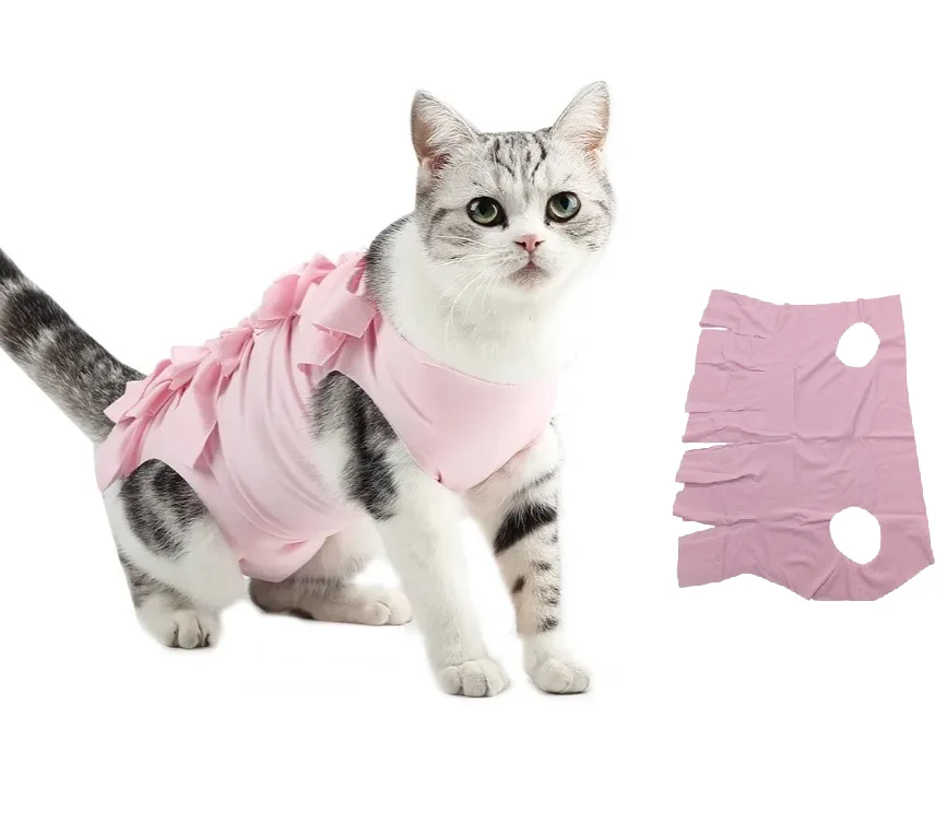 Pet Surgery Recovery Clothes Medium 3-6 kg Pink