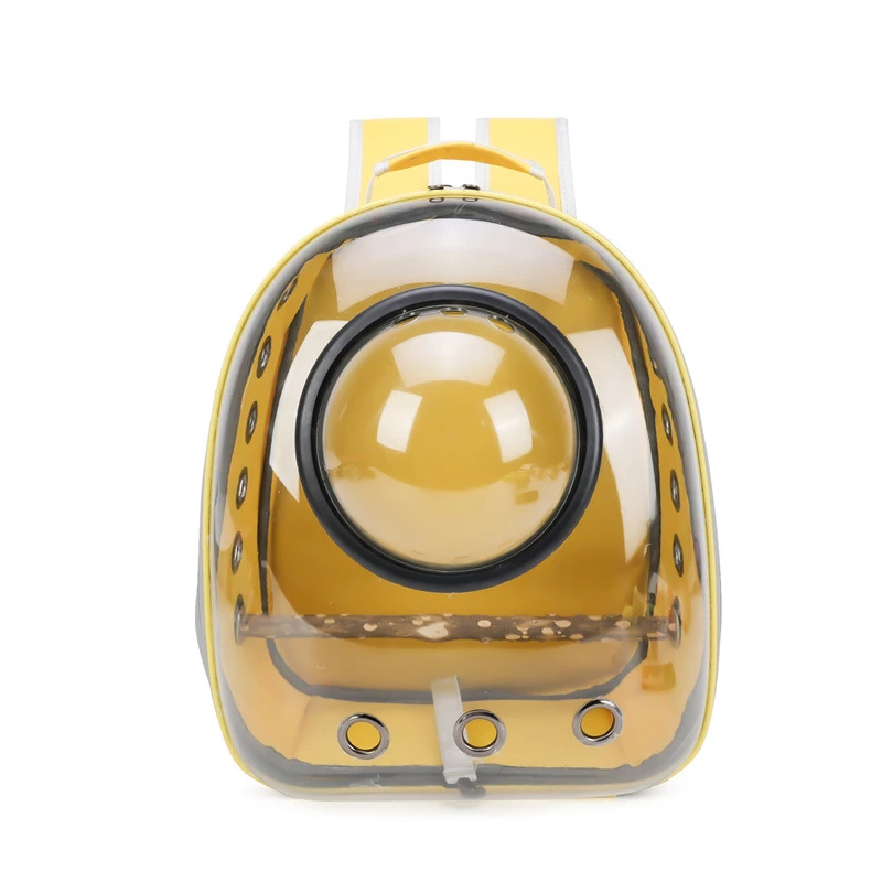 Parrot Portable Bag Size:L32*26*41cm Perch S: L32cm Yellow
