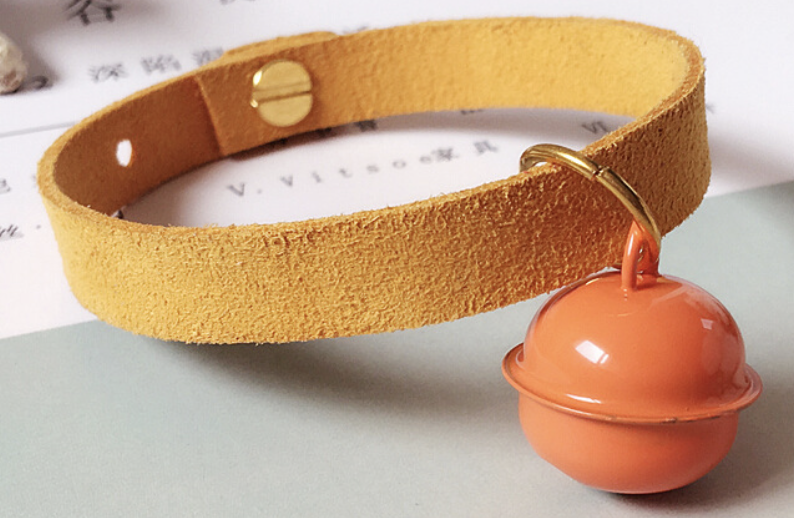 Collar Mustard S: Neck size 23cm