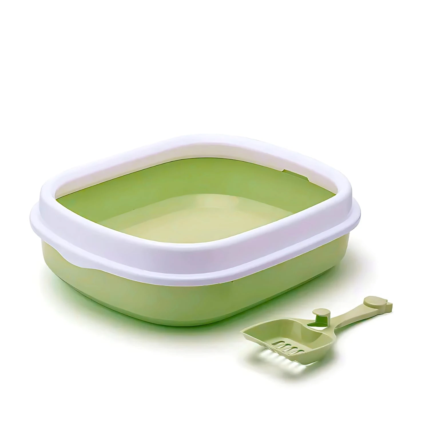 Semi-Enclosed Cat Litter Box