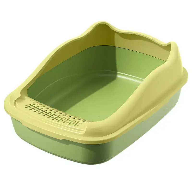 Semi-Enclosed Cat Litter Box