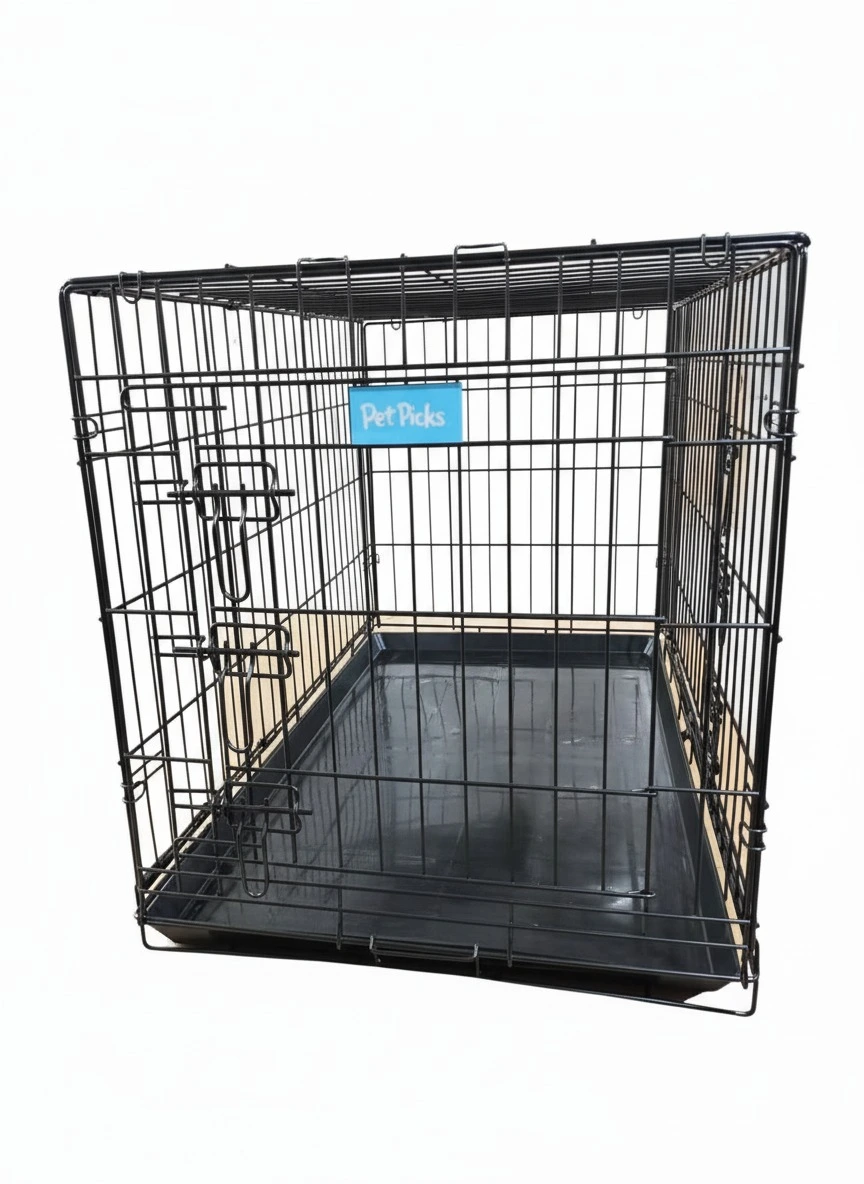 Pet Picks Dog Cage L107*W68.5*H77cm with Divider