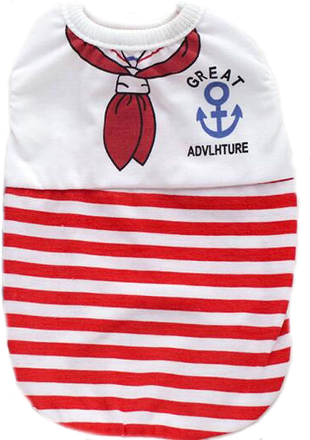 Sea pirates clothes dogs summer cotton M red 