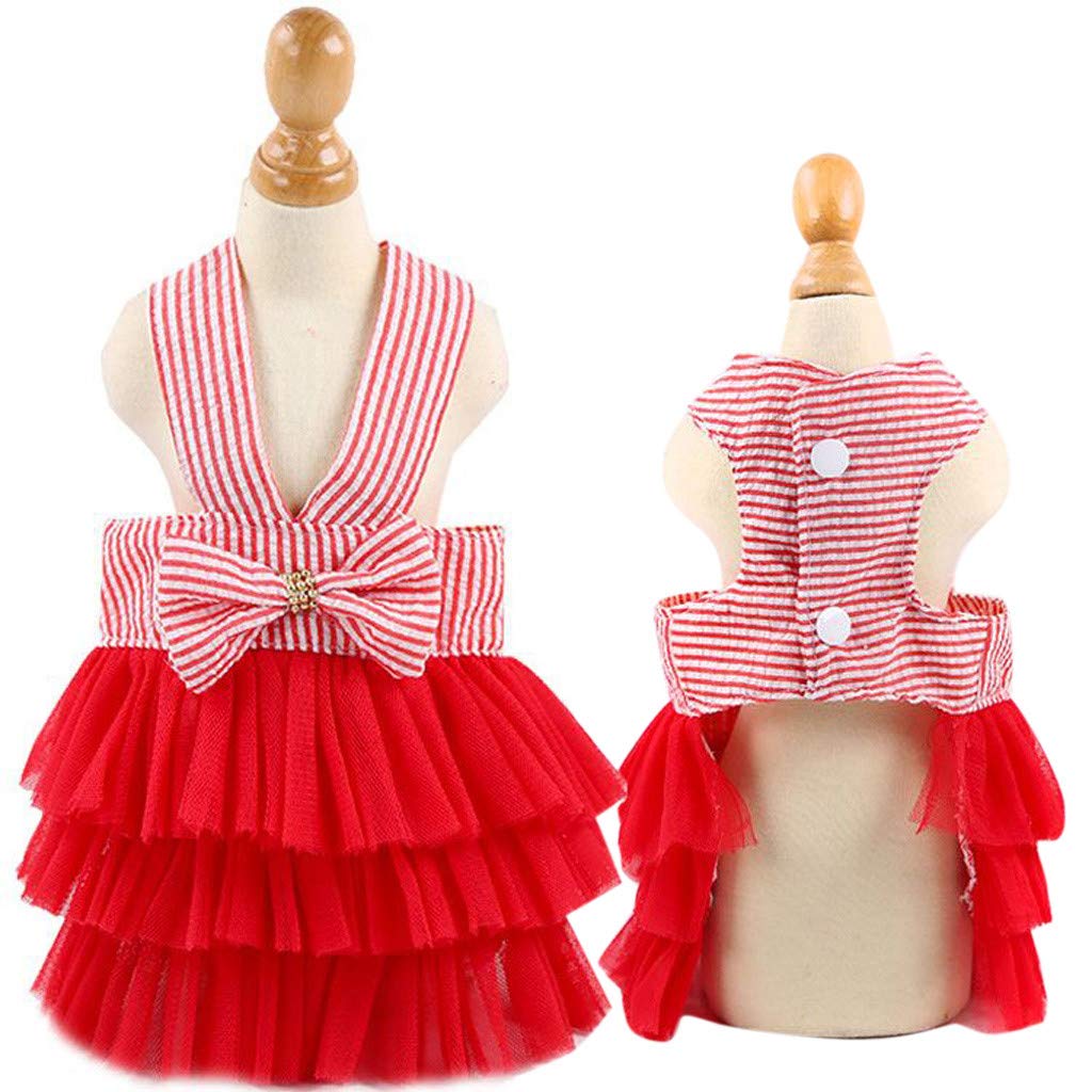 mesh skirts dress M Red