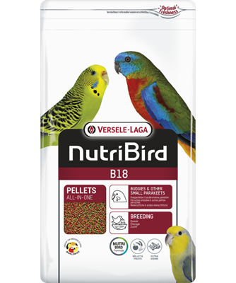 NutriBird B18 – Breeding Pellets for Budgies & Small Parakeets – 3 Kg