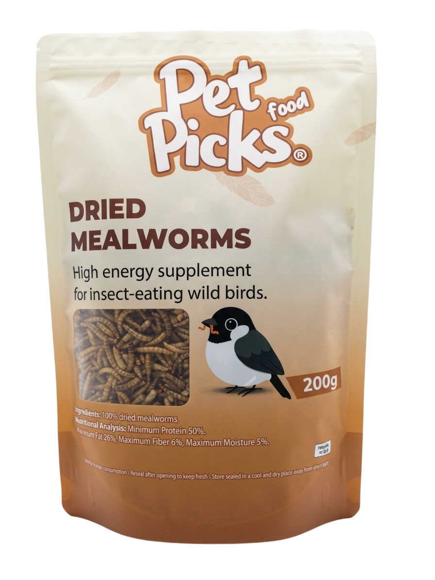 Pet Picks Dried Worms 200gm