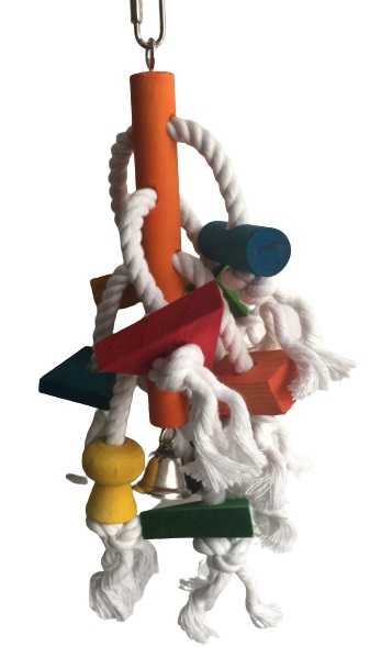 Funny wooden toy with Rope 30*14cm