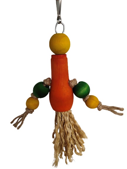  Rope Bird Toy orng 27*14cm