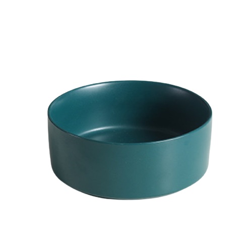 Ceramic Feeder 13cm.400ml. Dark Green