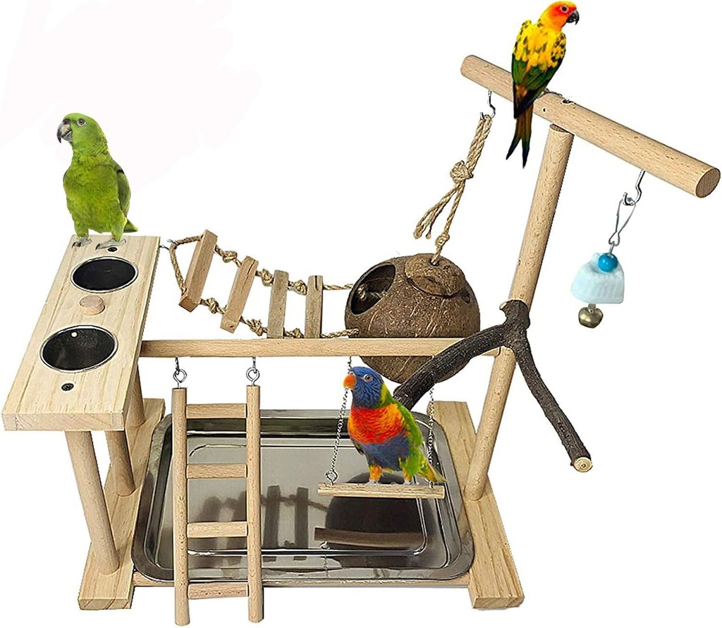 Parrot Cocunut Ladder Playground L36.5cm*W25.5cm*H43.5cm