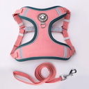 [691201546XSPK] Pet Dog Cat Harness Leash Set - Pink XS size, L120cm*W1.5cm