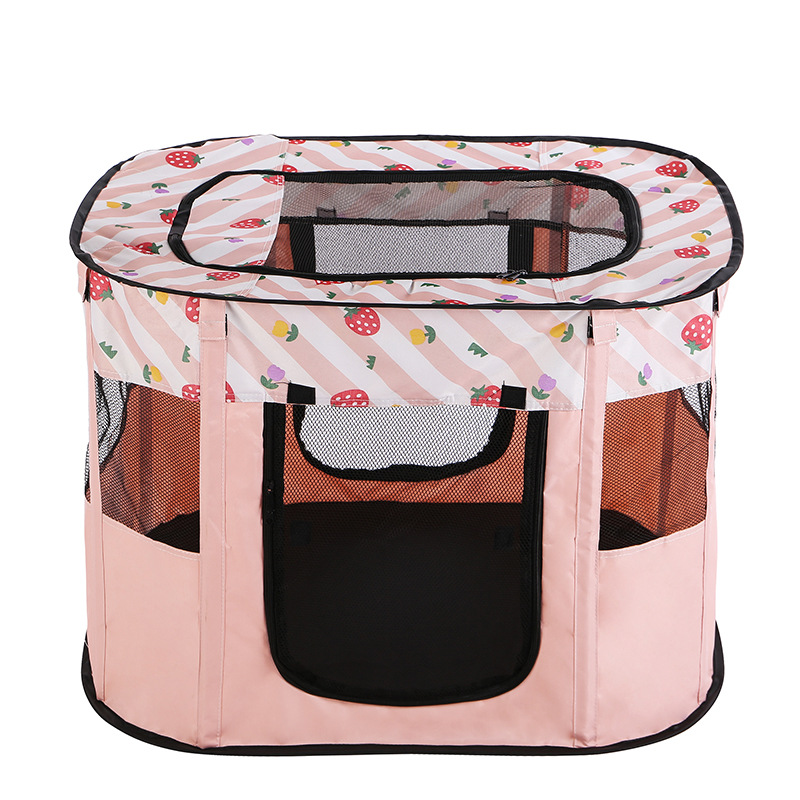 Foldable Rectangle Pet House - Pink S: 90*70*60cm