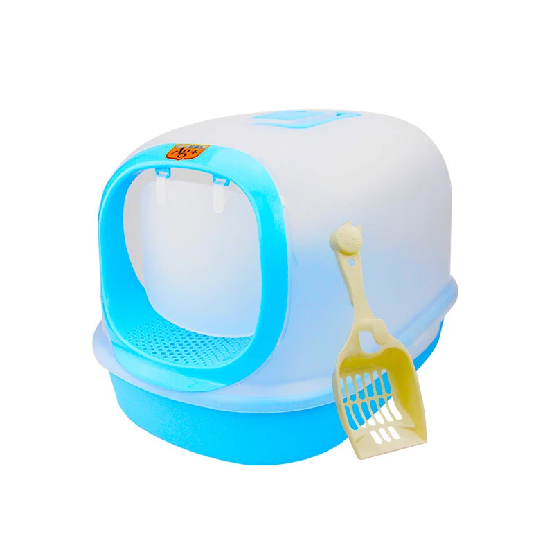 CL203 Cat Litter Box 55*37*35cm Light Blue