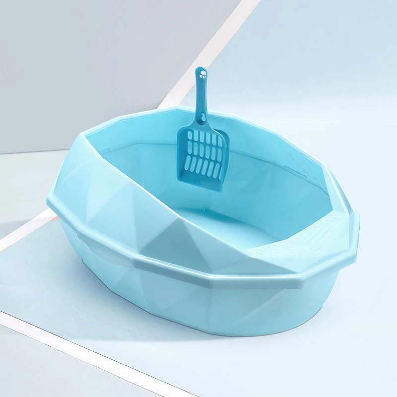 CL206 Cat Litter Box 49*36*17.5cm Big Blue