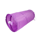 [69205318209PE] Cat Tunnel Purple with Polka Dot, Diamter 20cm * L53cm