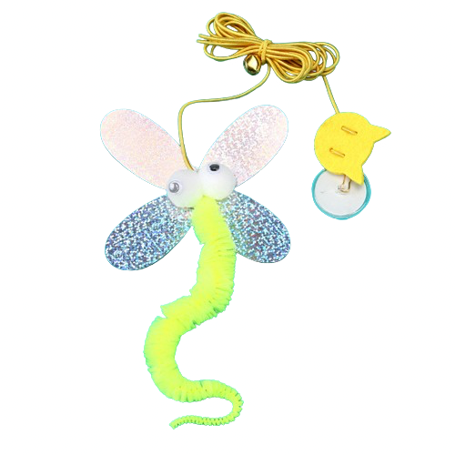 Door Hanging Cat Teaser Rope Dragonfly Shape 2m