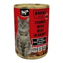[8710862994813] Rokus Chunks with Beef in Gravy for Cat 415 gm