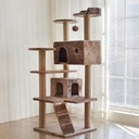 [6965232111182] Level 2 house Cat tree 50*50*141 cm