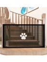 [691810110078L] Portable Folding Mesh Pet Isolation Fence L180cm&W78cm
