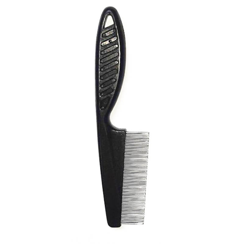 Black Plastic Steel Comb