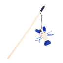 [6920210508403] Cat Wand Blue Feather Butterfly Shape