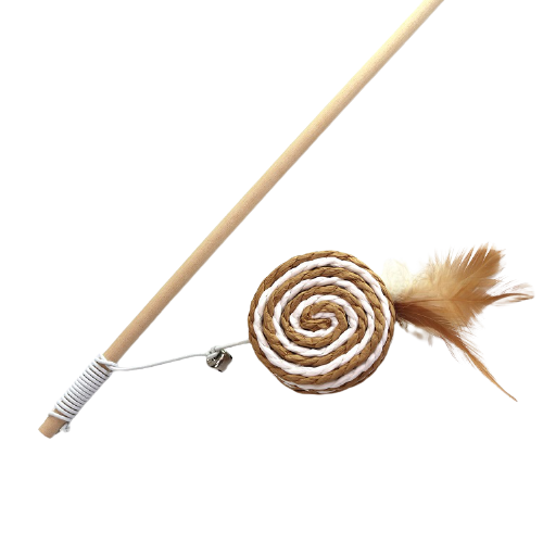 Cat Wand Natural Lalipop Shape