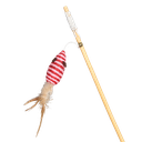 [6920210508307] Cat Wand Natural Rat Shape