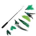 [6920210508126] Cat Wand Teasing Set 8pcs Green