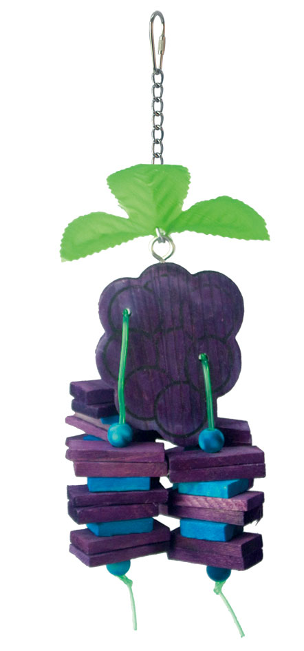 Colorful Wooden Blocks Pet Bird Bite Toys 8*25 cm