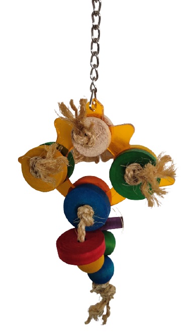 Colorful Wooden bird toy