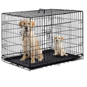 [69121748108] Dog Cage L121*W74*H81 No Grill With Divider 2 Doors