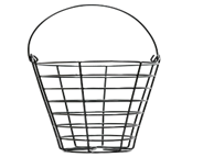 Egg Basket Small Black