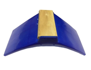 Pigeon Stand blue pastic with wooden base