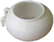 Round White Pigeon Feeder  dia 11cm