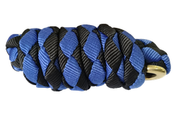 [100120] 18mm Thick Cotton PP Horse Copper Lead Rope RBB 2m Red With Black