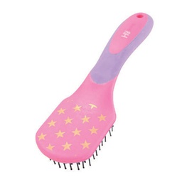 [01006] Softtouch Mane And Tail Brush With Star Printing 23*7.1cm Yellow